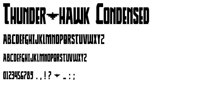 Thunder-Hawk Condensed font
